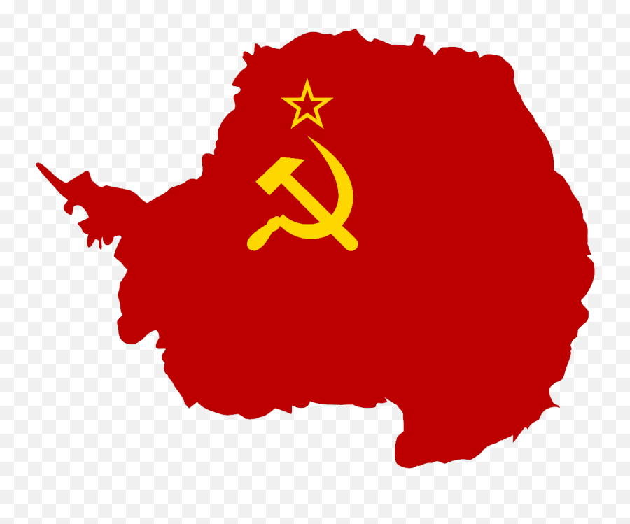 Flag Map Of Antarctica - Soviet Union Flag Map Emoji,Ussr Flag Emoji