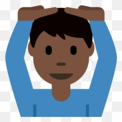 U200d Man Gesturing Ok Dark Skin Tone Emoji - Clip Art,Ok Face Emoji