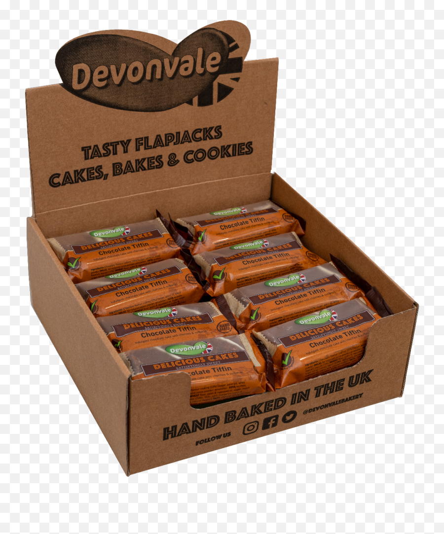 Devonvale Delicious Cakes - Chocolate Tiffin 100g Devonvale Flapjacks Emoji,Nuts Emoji