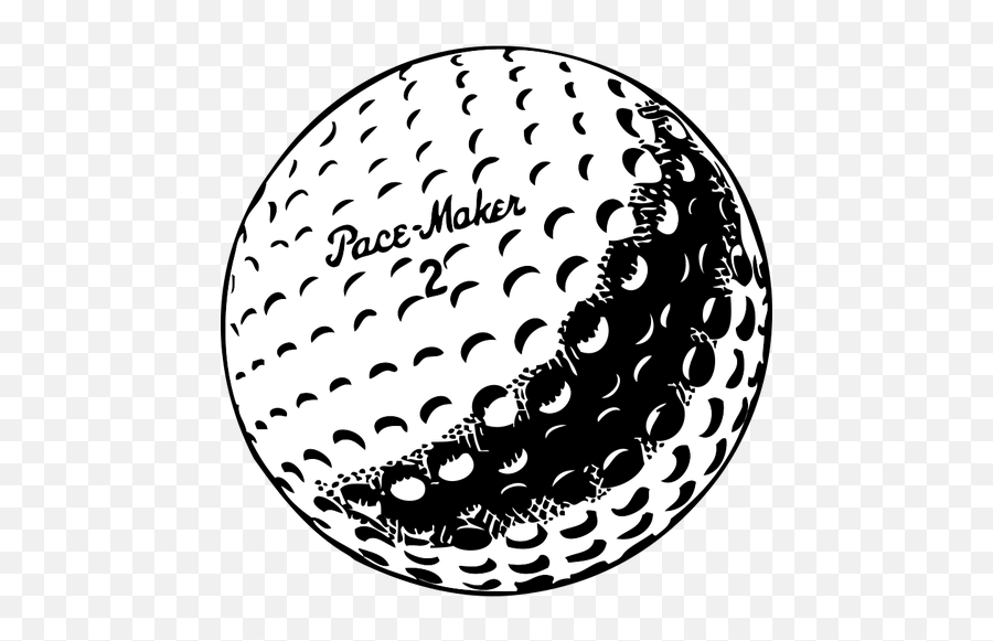 Golf Ball Vector Graphics - Golf Ball Black And White Clipart Emoji,Crystal Ball Emoji