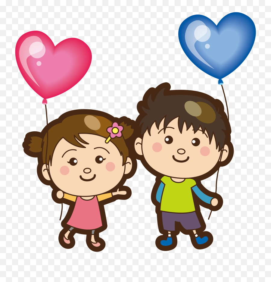 Heart - Menina E Menino Png Emoji,Heart Emoji Balloons