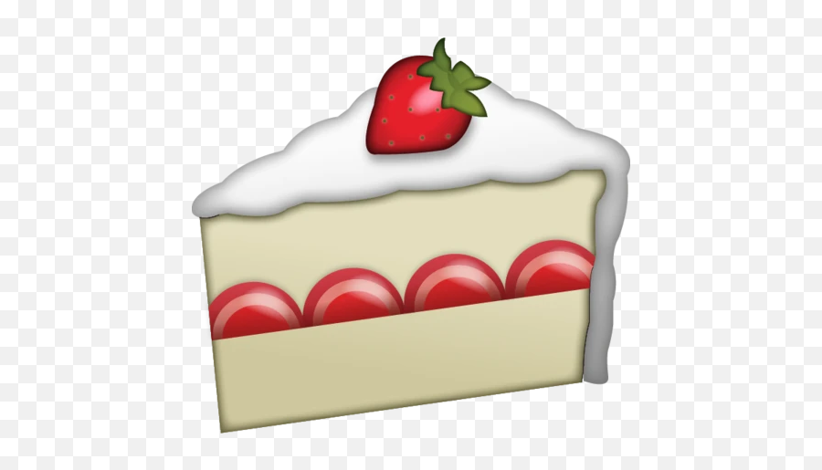 Strawberry Cake Emoji - Strawberry Cake Emoji,Emoji Cake