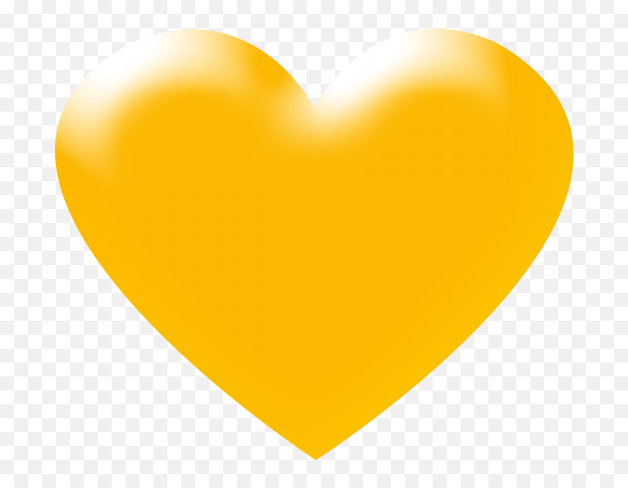 Yellow Heart Png Free Yellow Heart - Transparent Transparent Background Yellow Heart Emoji,Yellow Heart Emoji