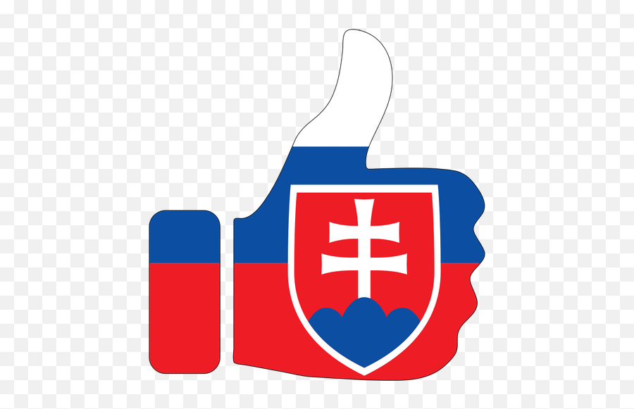 Thumbs Up Slovakia - Flag Of Slovakia Emoji,Thumbs Up Emoji Japanese