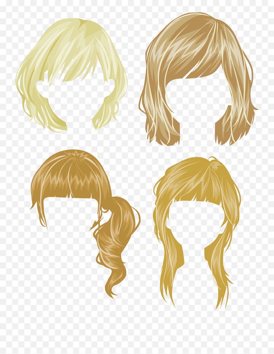 Hair Wig Png - Illustration Emoji,Hand Chin Emoji