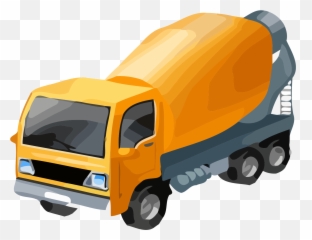 Cement Truck Mixing Basic Blue Clipart - Mixer Png Emoji