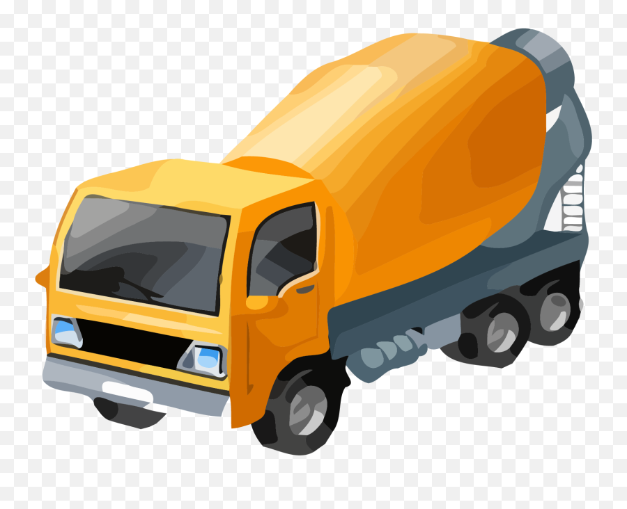 Cement Truck Mixing Basic Blue Clipart - Cement Mixer Truck Png Emoji,Truck Emoticon
