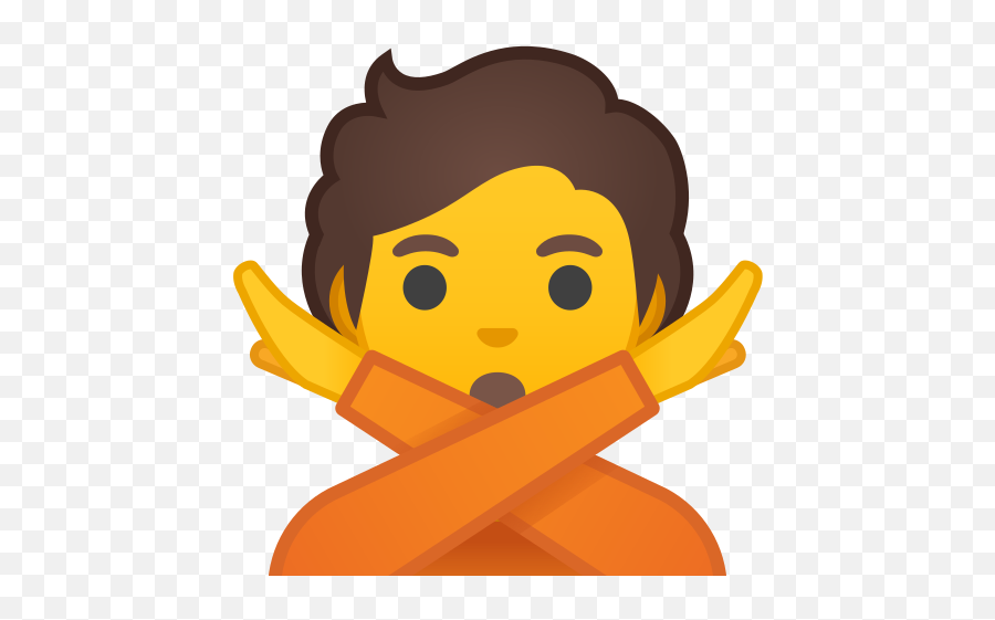 Person Gesturing No Emoji - Emoji Graduada,No Emoji