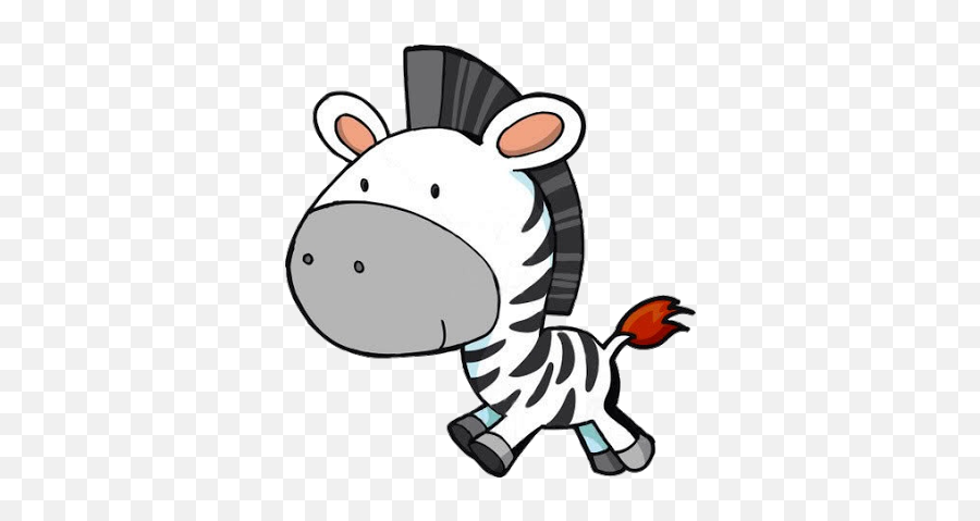 Zebra Cartoon Clip Art - Cute Zebra Clipart Emoji,Zebra Emoticon