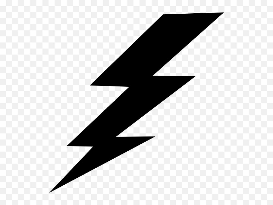 Library Of Black Lightning Bolt Vector Transparent Library - Lightning Bolt Png Emoji,Lightening Emoji