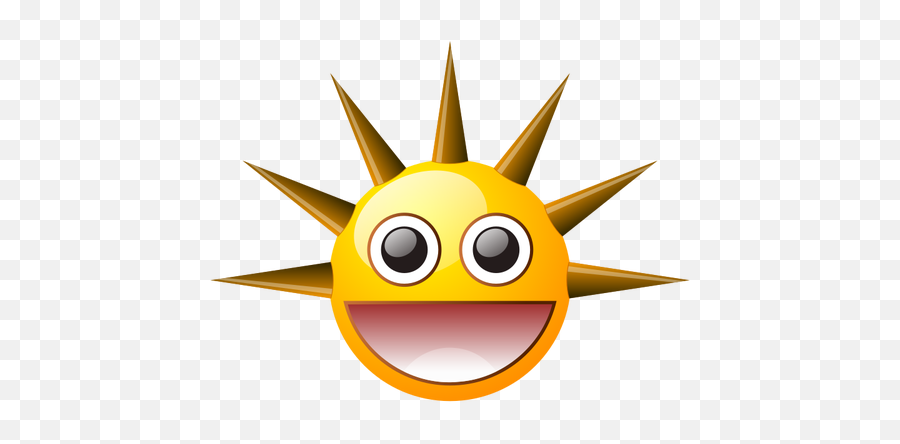 Spiky Smiley - Spikey Clipart Emoji,Kiss Emoji