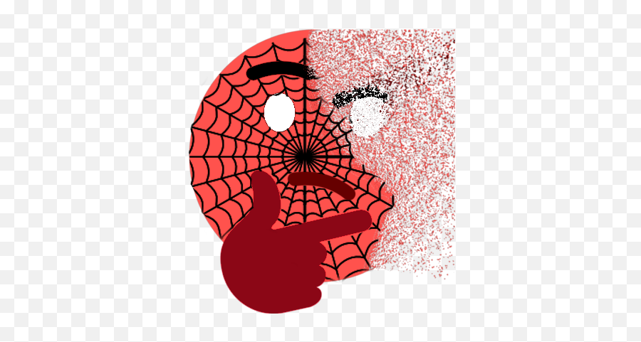 Not Thinking So Good Thinking - Spider Web Clip Art Emoji,Spiderweb Emoji