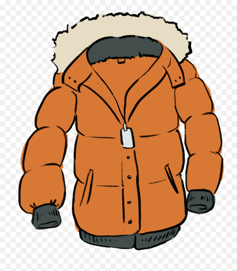 Jacket Winter Clothes Clipart - Clip Art Winter Coat Emoji,Jacket Emoji ...