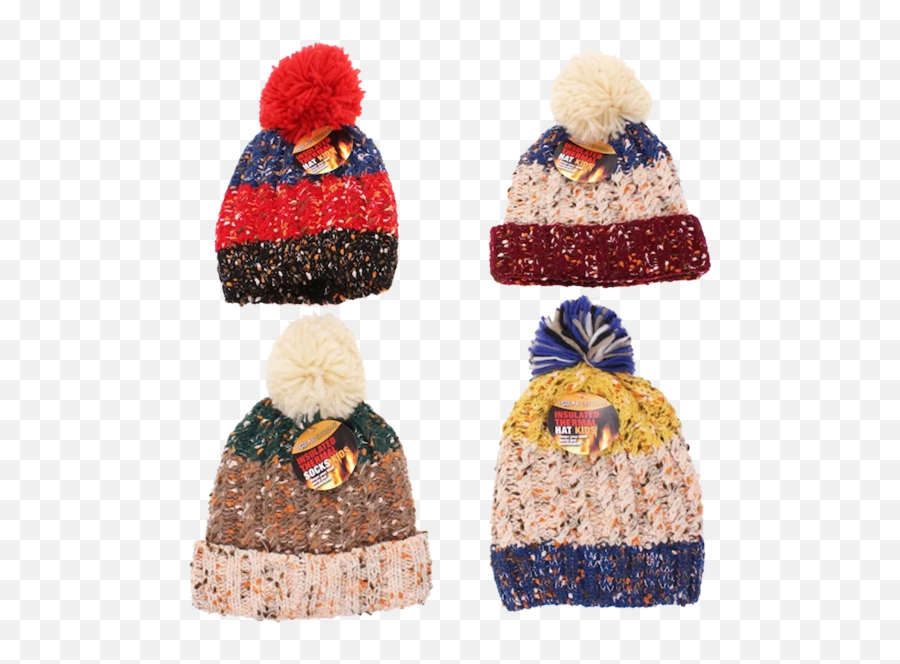 Kids Polar Extreme Fleck Pom Hat - Winter Accessories For Kids Emoji,Emoji Winter Hat