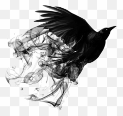 Mira - Black Smoke Bird Png Emoji