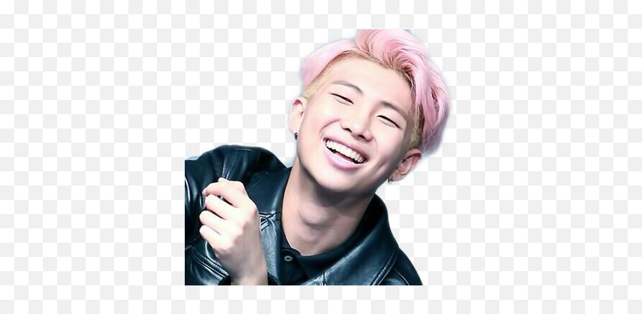 Pinkmon I Love It When He Has Pink Hair Rm Bts Kpopstic - Ryan X Namjoon Emoji,Pink Hair Emoji