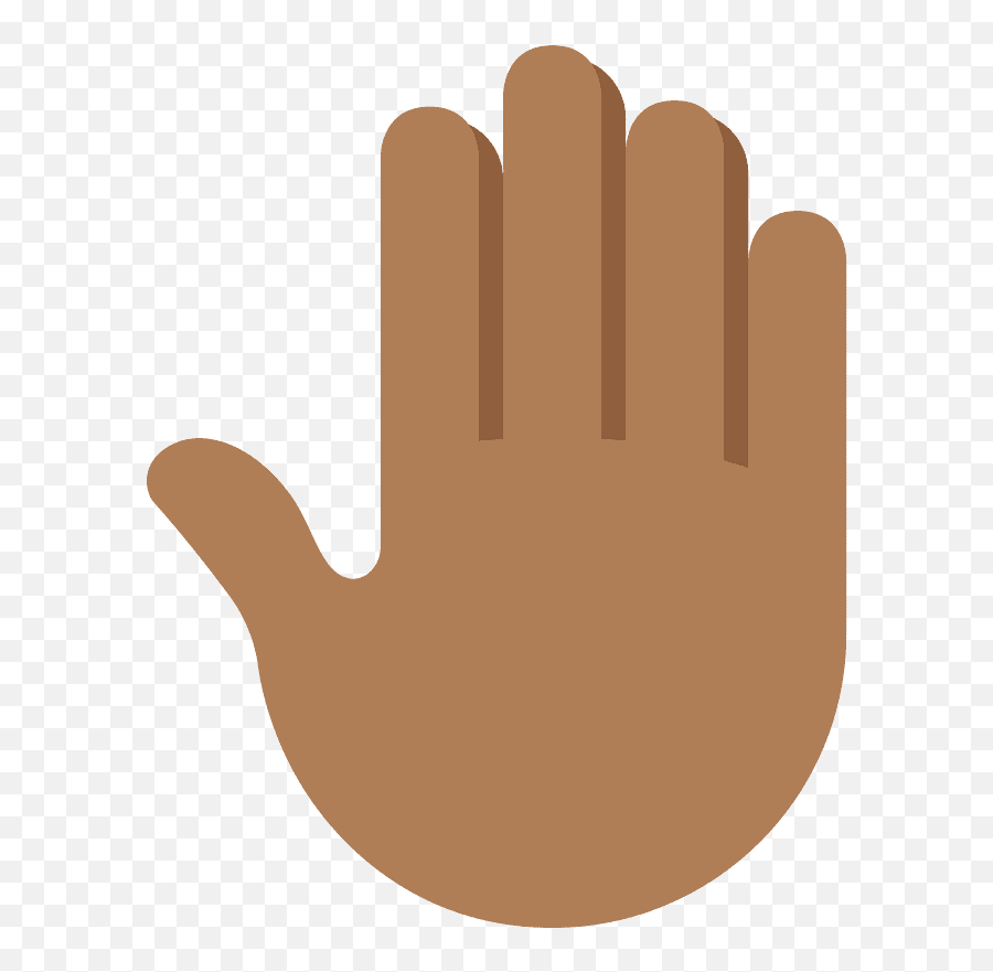 Raised Back Of Hand Emoji Clipart - Back Of Hand Clipart,The Hand Emoji