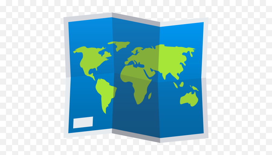 Emoji World Map To Copy Paste - Blue And Gray World Map,Earth Emoji