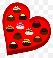 Valentine Candy Clipart - Valentines Chocolate Clipart Emoji,Emoji Candies
