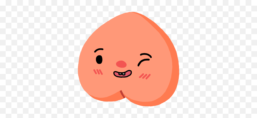 Mysticker Stickers Peach Sticker - Happy Emoji,Peaches Emoji