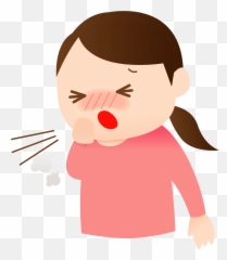 Cold Sick Woman Clipart - Cough Png Download Full Size Emoji
