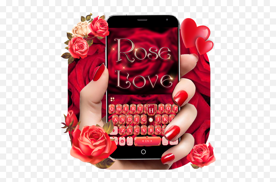 Roselove Keyboard Theme - Garden Roses Emoji,Roses Emoticon