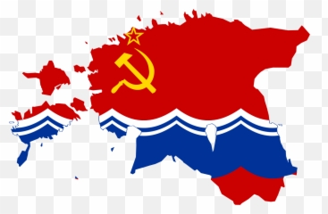 Flag Map Of Estonia Ssr - And Emoji