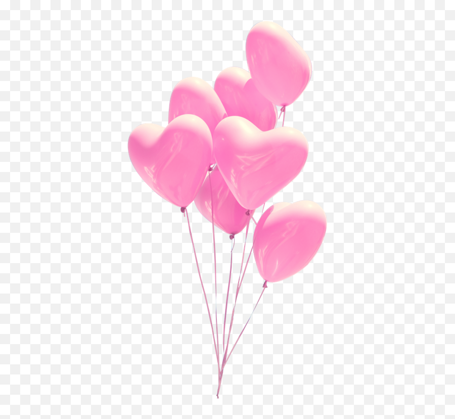Aesthetic Air Hearts Heart Love Lovly - Balloons Aesthetic Emoji,Heart Emoji Balloons