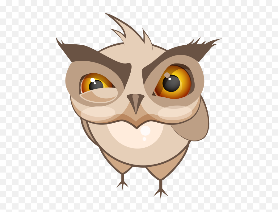 Chubby Owls Stickers - Ironia Gufetto Emoji,Owl Emoji Iphone
