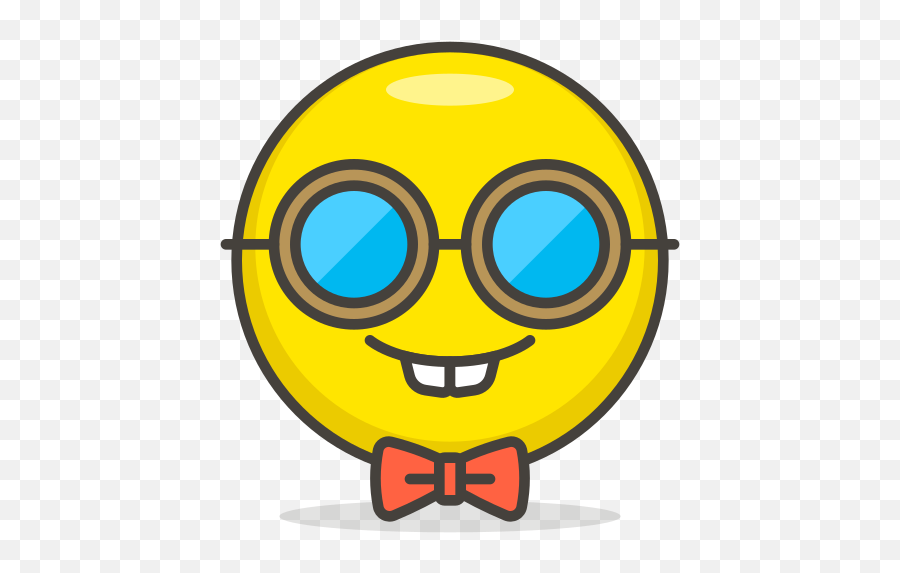 Nerd Face Free Icon Of 780 Free Vector Emoji - Nerd Cartoon Face,Nerd Emoji