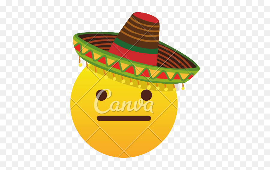 Emoji Icon Art - Illustration,Sombrero Emoji