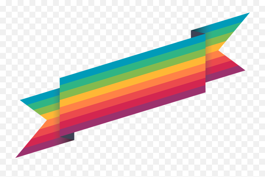 Colorful Rainbow Design Decoration - Rainbow Ribbon Png Emoji,Emoji Birthday Presents