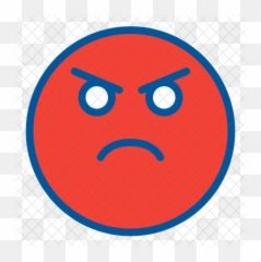 Angry Emoji Icon - Circle