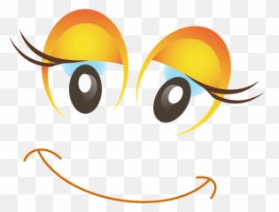 Happy Female Woman Girl Smiley - Cartoon Eye Clipart Emoji