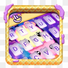 Galaxy Ice Cream Keyboard Theme - Food Emoji,Ice Cream Cloud Emoji