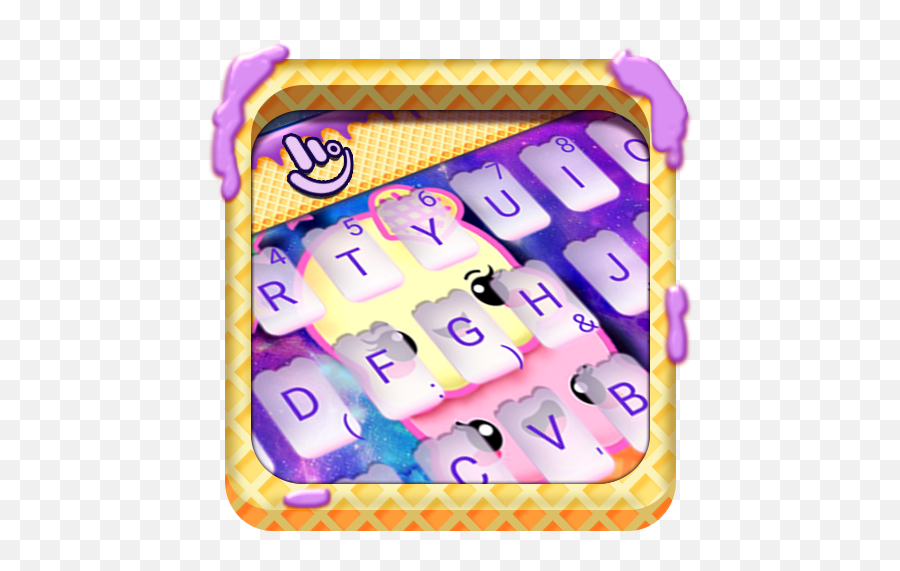 Galaxy Ice Cream Keyboard Theme - Food Emoji,Ice Cream Cloud Emoji