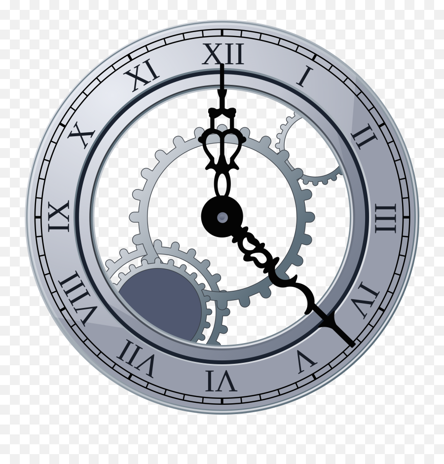 Fancy Clock Clipart - Steampunk Clock Clip Art Emoji,Roman Numerals Emoji