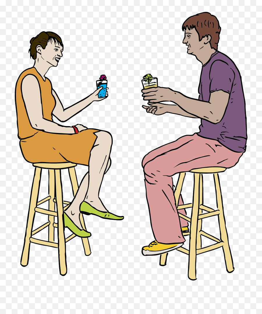 Couple Bar Coffee Drink Drinks - People Drinking Clipart Emoji,Coffee Drinking Emoji