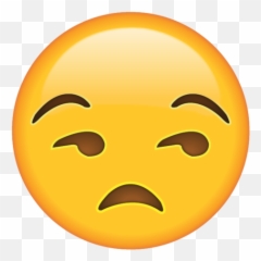An Emoji - Unamused Face