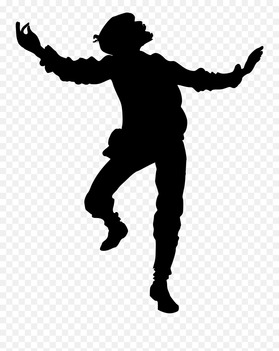 Dancing Man Clipart - Dancing Man Silhouette Emoji,Whip And Nae Nae Emoji