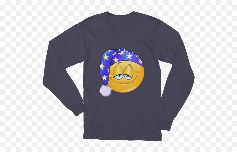 Good Night Emoji Long Sleeve T,Cardinal Emoticon