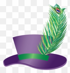 Graphic Pimp Hat Pimp Gangster Mardi Gras - Transparent Background Pimp Hat Png Emoji,Plant Emoji