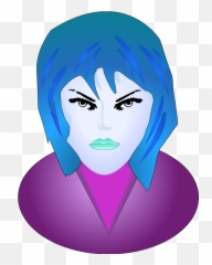 Woman Angry Face - Angry Woman Face Cartoon Emoji,Old Woman Emoticon