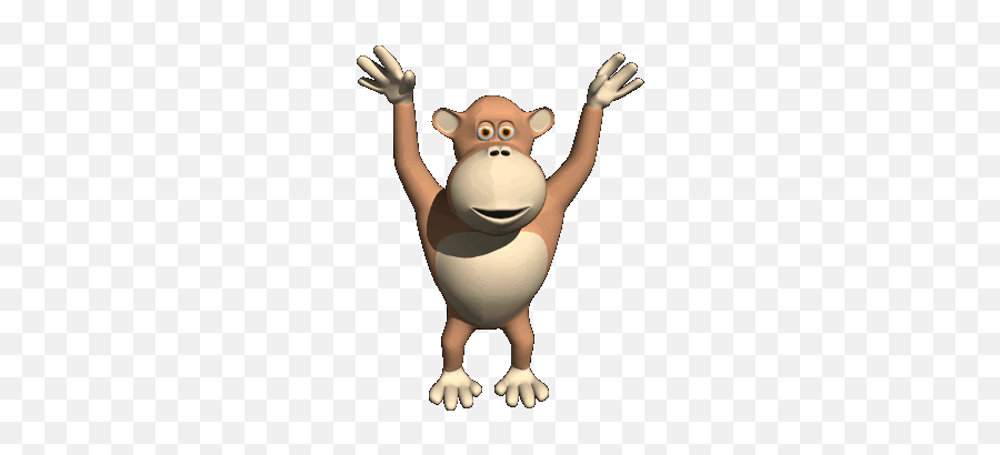 Top Happy Gorillas Stickers For Android U0026 Ios Gfycat - Monkey Jumping Animated Gif Emoji,Gorilla Emoji