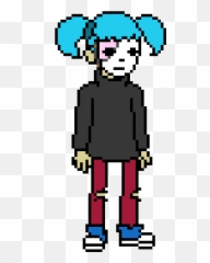 Sally Face Pixel Art Clipart - Sally Face Pixel Art Emoji,Awkward Face Emoji