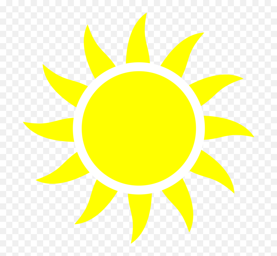 Download Free Png Half Of A Yellow Sun Computer Icons Cc0 - Simple Yellow The Sun Clipart Emoji,Sun Flower Emoji