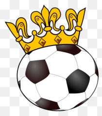 Soccer Ball With Crown Clip Art - Clip Art Cute Soccer Ball Emoji,Soccer Mom Emoji