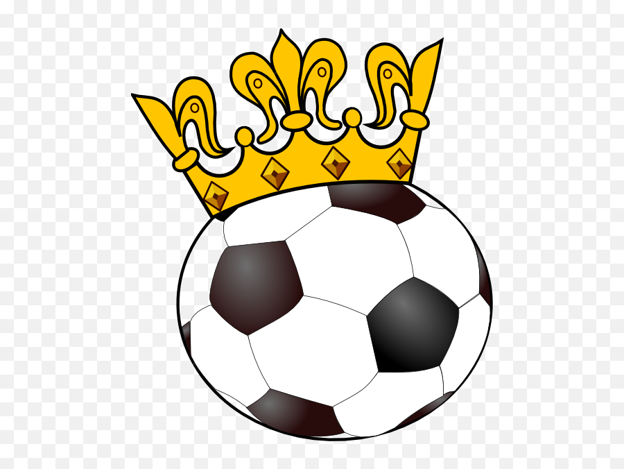 Soccer Ball With Crown Clip Art - Clip Art Cute Soccer Ball Emoji,Soccer Mom Emoji