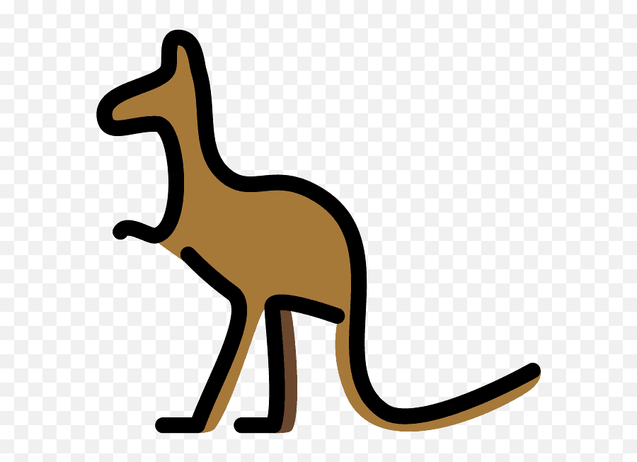 Kangaroo Emoji Clipart - Canguru Emoji,Giraffe Emoji Android