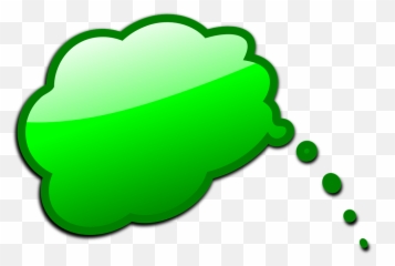 Free Speech Bubbles Vectors - Transparent Background Green Emoji